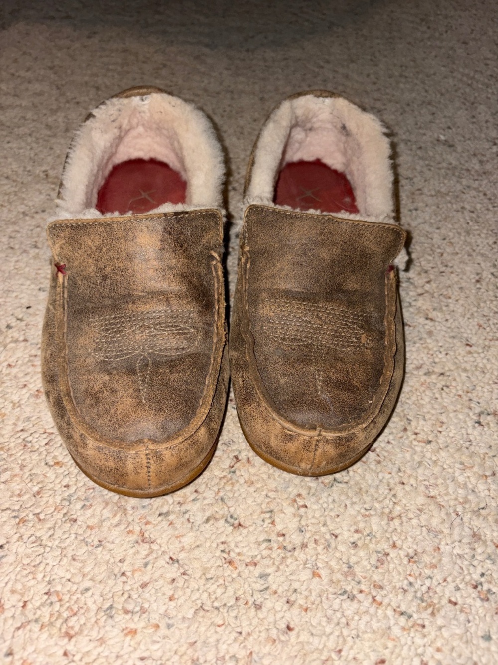 Twisted X fleece lined moccasins